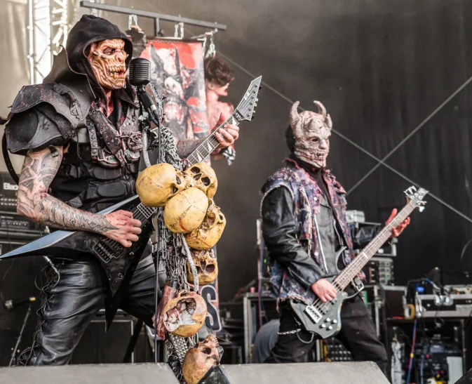 Stage Shot  Debauchery Band Mask