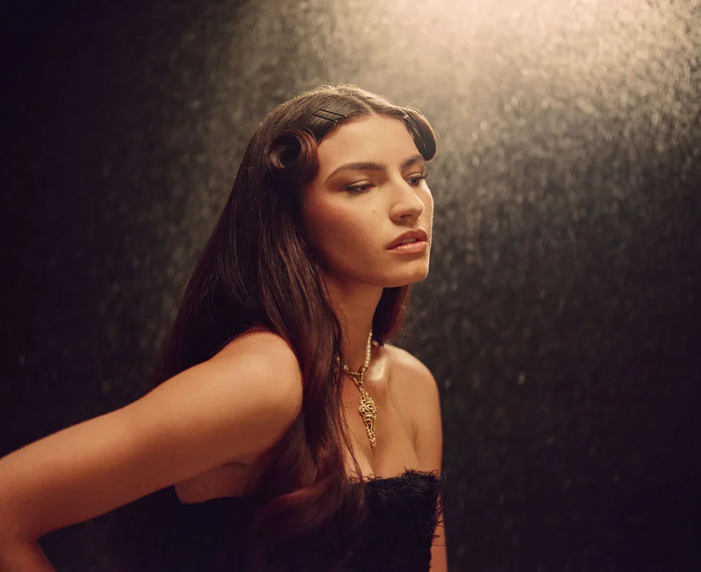 Micah Antoni Promo Shot Sig 18kt Gold Diamond  Pendant