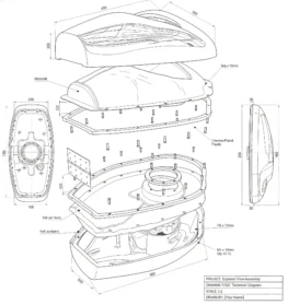Fashin Bad Product Technical Drawing