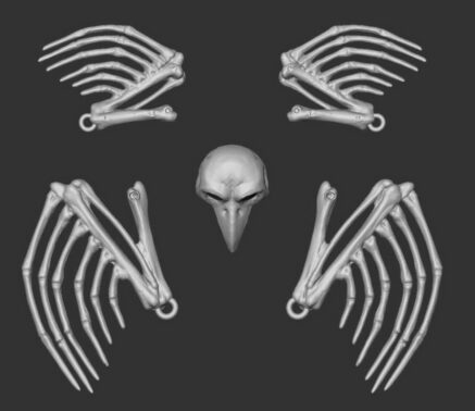 Zbrush Model Vienna State Opera  Die Zauberflöte Königin der Nacht Kostüm