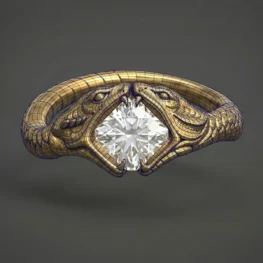 3D Model of Concept Sketch Design Gold 18kt